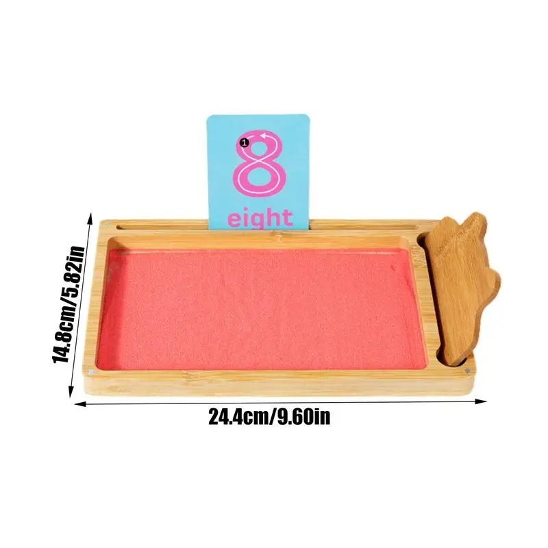 Wooden Sand Tray Writing Boards For Kids Sensory Spelling Game Letter Formation Activity Fine Motor Skills sand Play Toy Gifts