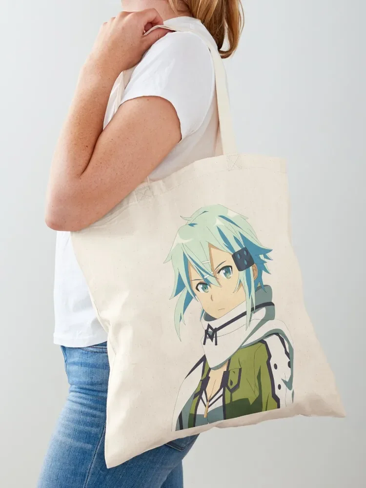 

Sinon Inspired Anime Tote Bag custom fabric bag canvas tote bags Beach bag Women's handbag