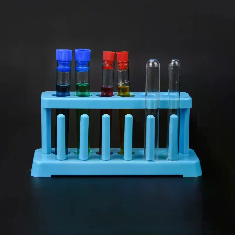 1Pcs Plastic Test Tube Rack Detachable Portable Lab Equipment Teaching Supplies Science Lab Vial Holder Tube