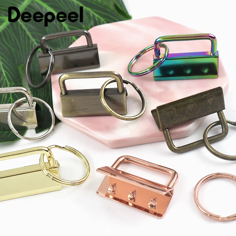 

10/20Pcs 20/25/32mm Metal End Clips Buckles Belt Tail Clip Keychain Loop Bag Strap Lock Clasp Ring Buckle DIY Crafts Accessories