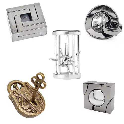 Metal Brain Teaser Magic Baffling Puzzles Inteligencia Adults Kids IQ Games Casse Tete Difficile Rompecabezas Juegos De Ingenio - Image 2