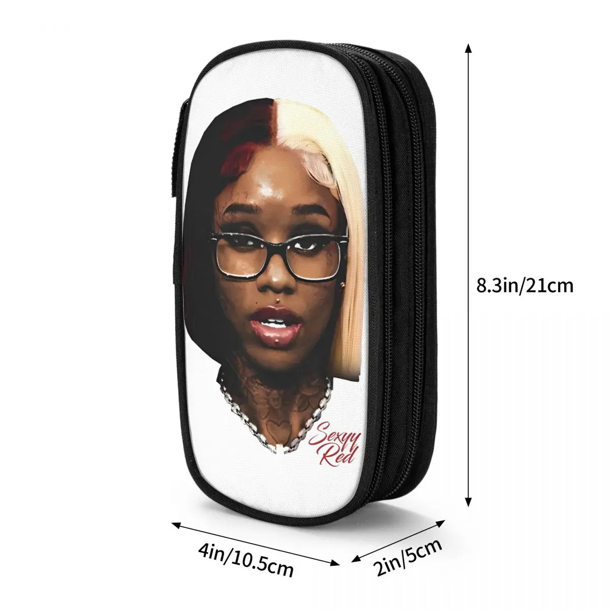 Sexyy Rode Hiphop Rapper Etui Pennenhouder Tassen Student Grote Opslag Kantoor Rits Pennenbak