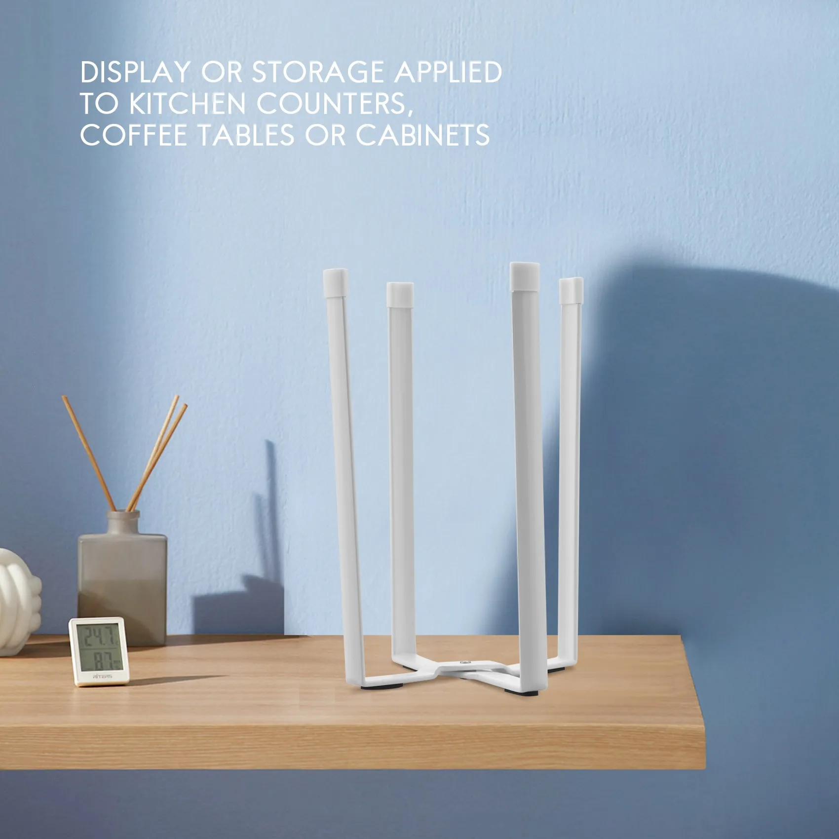 

ABBN-Стойка для сушки бутылок, компактный держатель для сушки пластиковых пакетов, подставка для мусора, многофункциональная сушилка, белый, 1 шт.