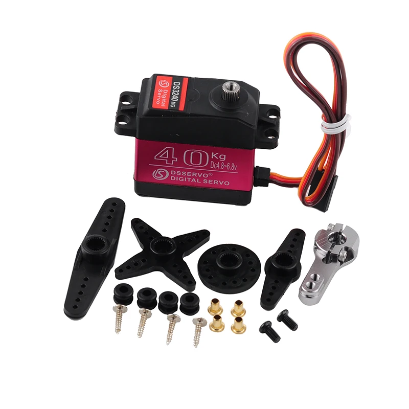 DS3240 Digital Servos 40KG Metal Gears Large Torque 270/180 Degree Mortor With 25T Servo Arm Parts For 1/8 1/10 Scale RC Car