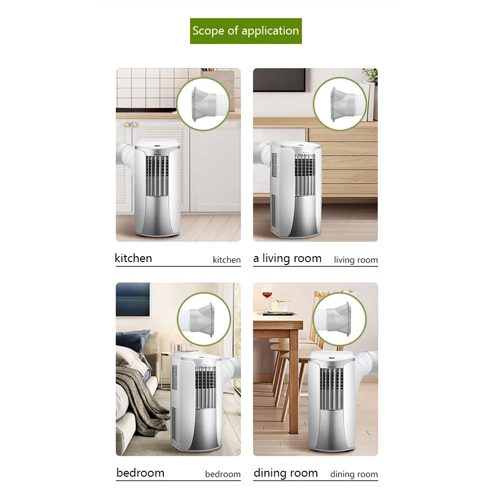 

Air Conditioner Exhaust Pipe Connector Flat Portable Air Conditioner Exhaust Duct Interface Pipe Connector Accessories