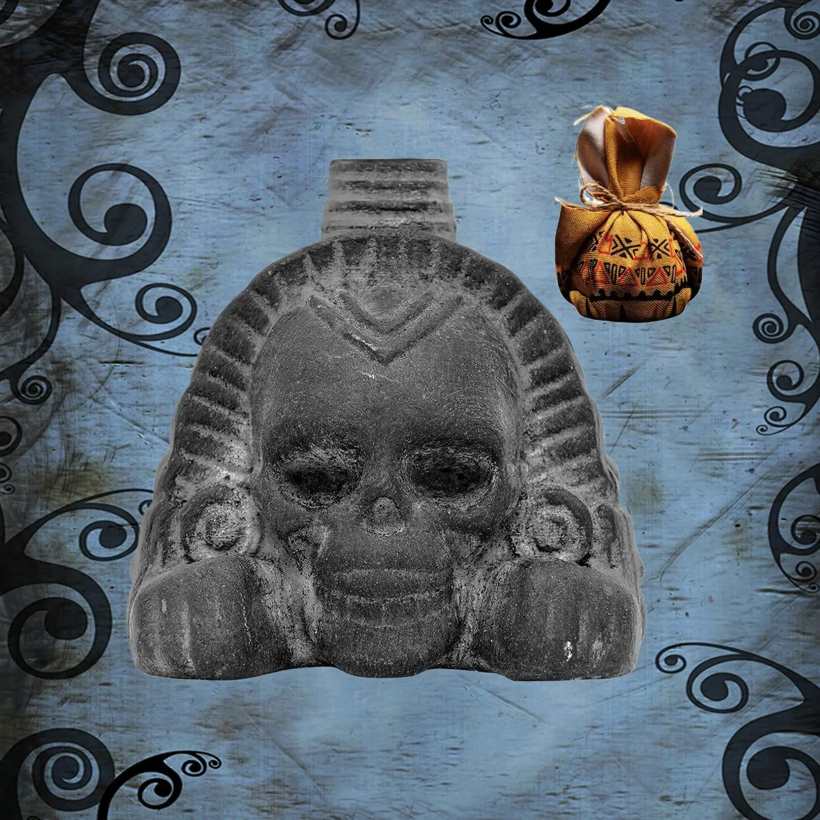 Authentic Aztec Whistle Loud Spookys Aztec Scary Death Whistle Realistic Human Screaming Aztec Ghost War Whistle Skull Head Toy