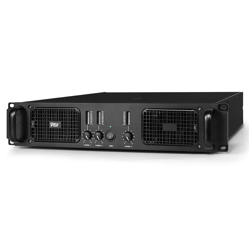 Hot Sale 2U 800W+800W+1200W Power Amplifier Class H 3 Channel Powerful Stereo Subwoofer Professional Sound Amplifier