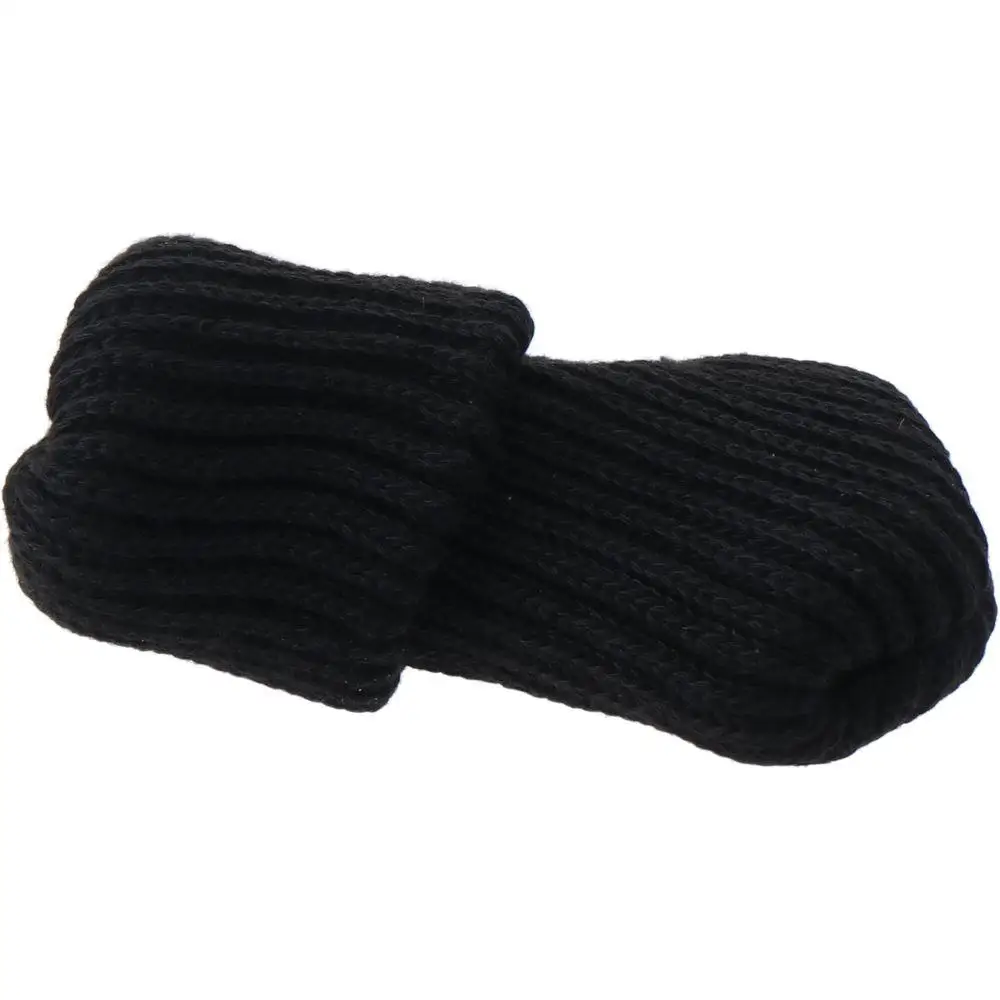 24 Pcs Reusable Black Chair Leg Protectors Knitted Chair Leg Socks Stool Leg Covers Hardwood Floors