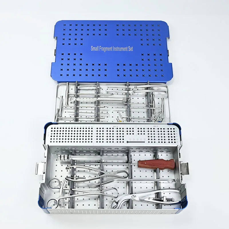 مجموعة أدوات الجزء الصغير أدوات العظام العليا المتطرفة ملحقات العظام البيطرية مجموعة المهنية لجراحة الصدمات