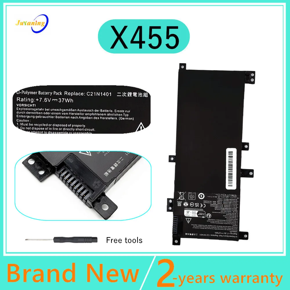 

Laptop Battery for ASUS X455LA X455 X455LA-N4030U X455LA-WX213H C21N1401 7.6V 37Wh