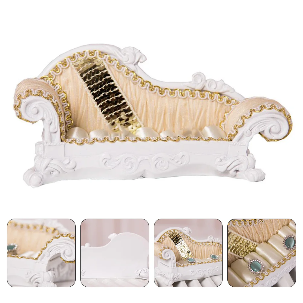 

Стеллаж для хранения сережек, органайзер для ювелирных изделий, форма дивана, тканевые кольца из смолы, серьги, ожерелья, браслеты, подставка-держатель для женщин