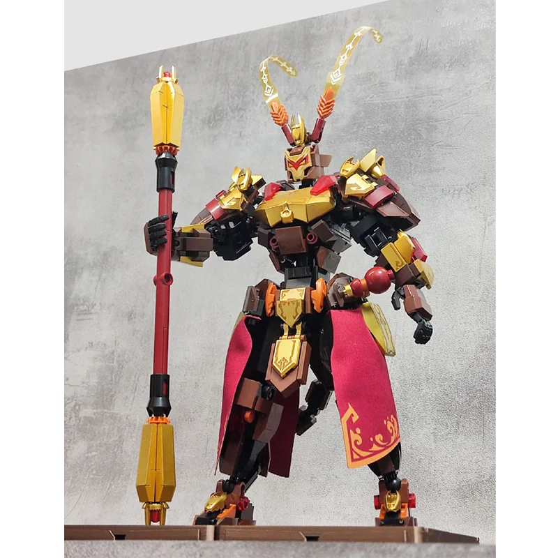 

Senbao Building Blocks Tianming Wukong Transforming Mecha Model Assembly Building Blocks Toy Ornament Gift for Boys