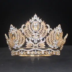 Adjustable Crystal Queen Tiaras and Crowns For Women Beauty Diadem Hair Ornaments Wedding Pageant Prom Hair Jewelry Accessories