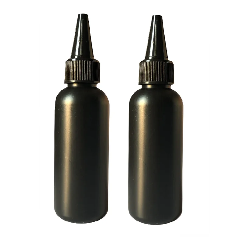 

Wholesale30/60/100ml Crystal Gel Black plastic Bottle Nail Gel Packing Black Plastic Bottle With Tip UV Glue Separately Bottles