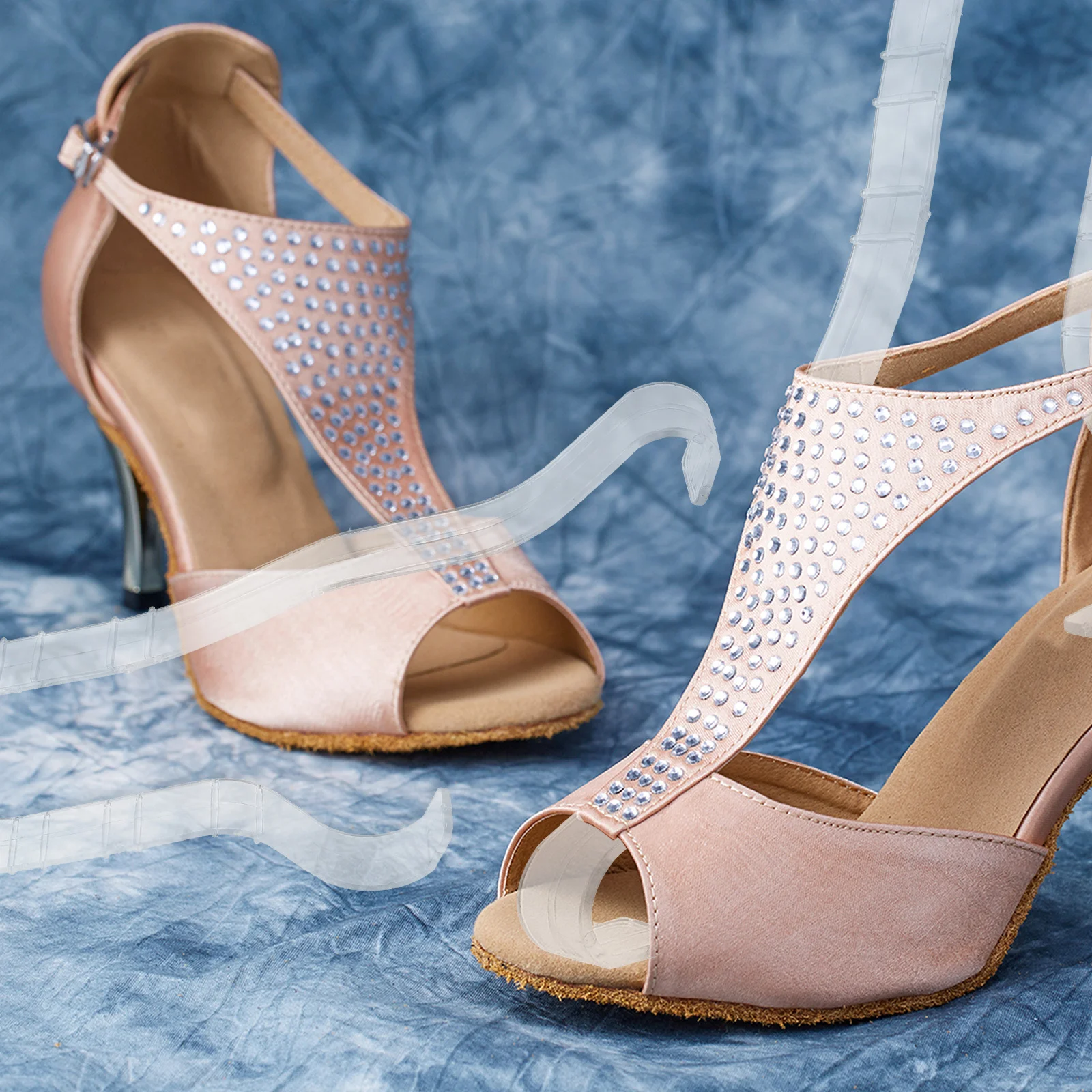 

CTIRCHIU 6Pcs Shoe Display Stand Holder for Heels Sandals Retail Shop Organizer Lightweight Easy to Clean Closet Storage