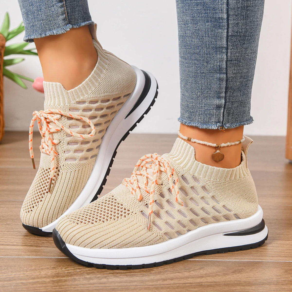 

Новинка 2023 года, женские кроссовки, кроссовки на сетчатой платформе, удобная обувь на толстой подошве, дышащая повседневная женская теннисная вулканизированная обувь