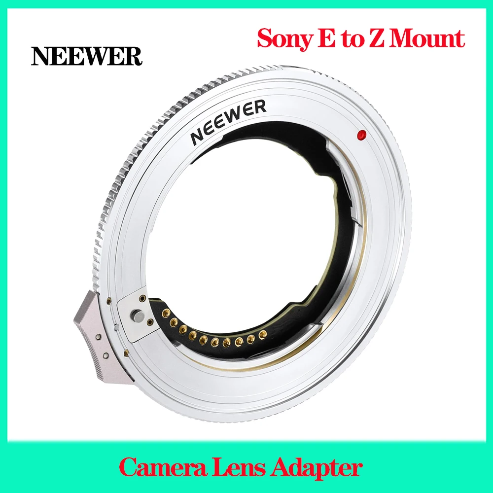 NEEWER adaptador de lente de cámara para Sony E Mount a Z Mount, convertidor de lente de apertura automática para Zf Z62 Z8 Z9 Z72 Z5 zfc Z50/30