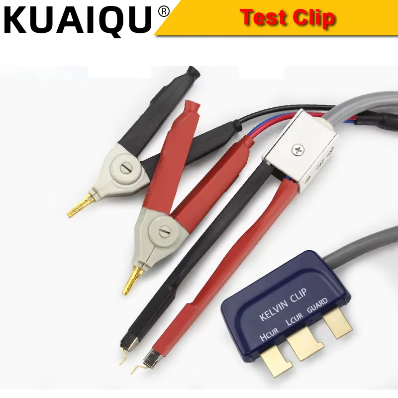 

43P01 Handheld LCR Test Clip Universal Digital Bridge Kelvin Test Line SMD Chip Component Test Pen Portable Patch Test Pliers