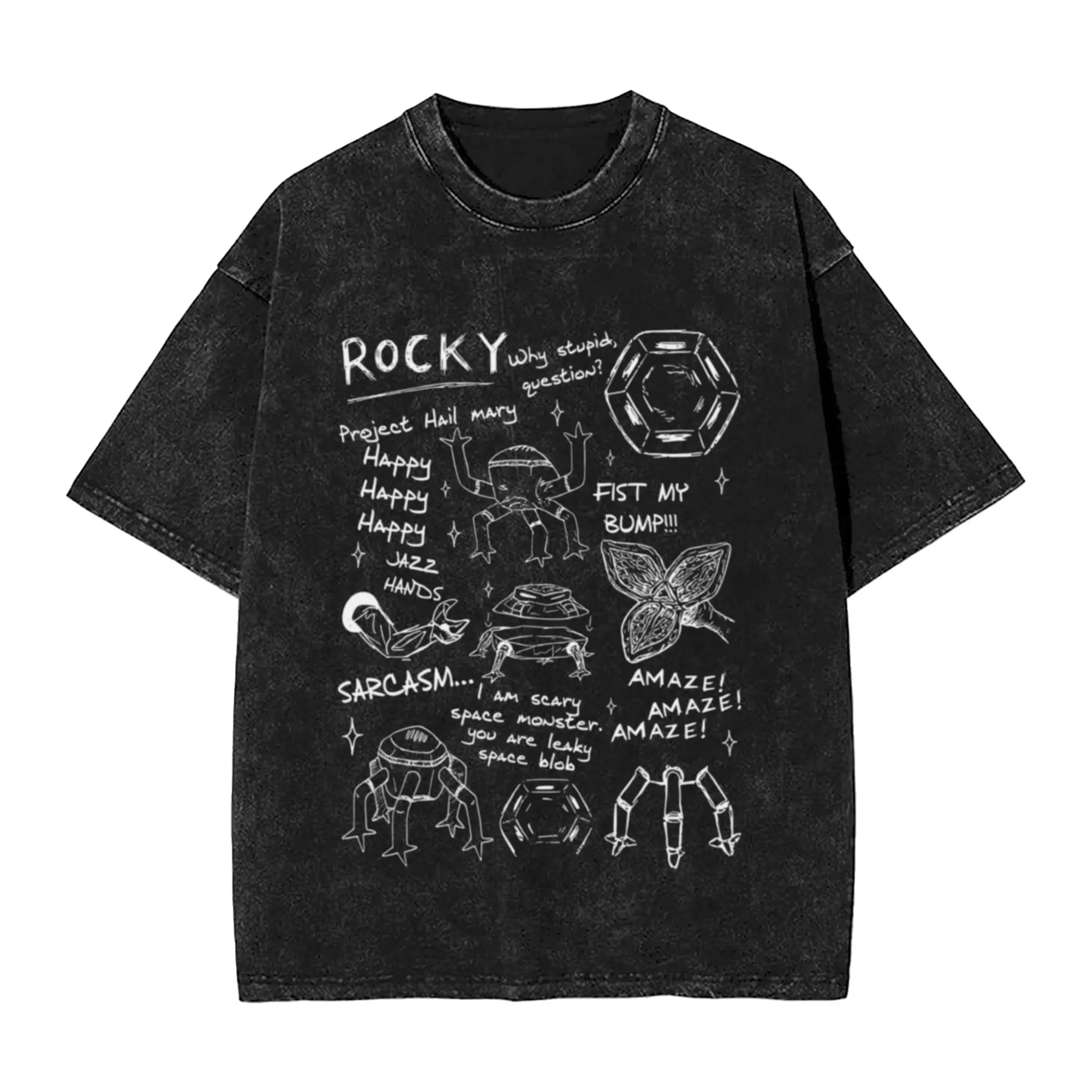 Rocky-Project Hail Mary  Unique Trendy A Vintage Oversized Cotton Unisex T-Shirts