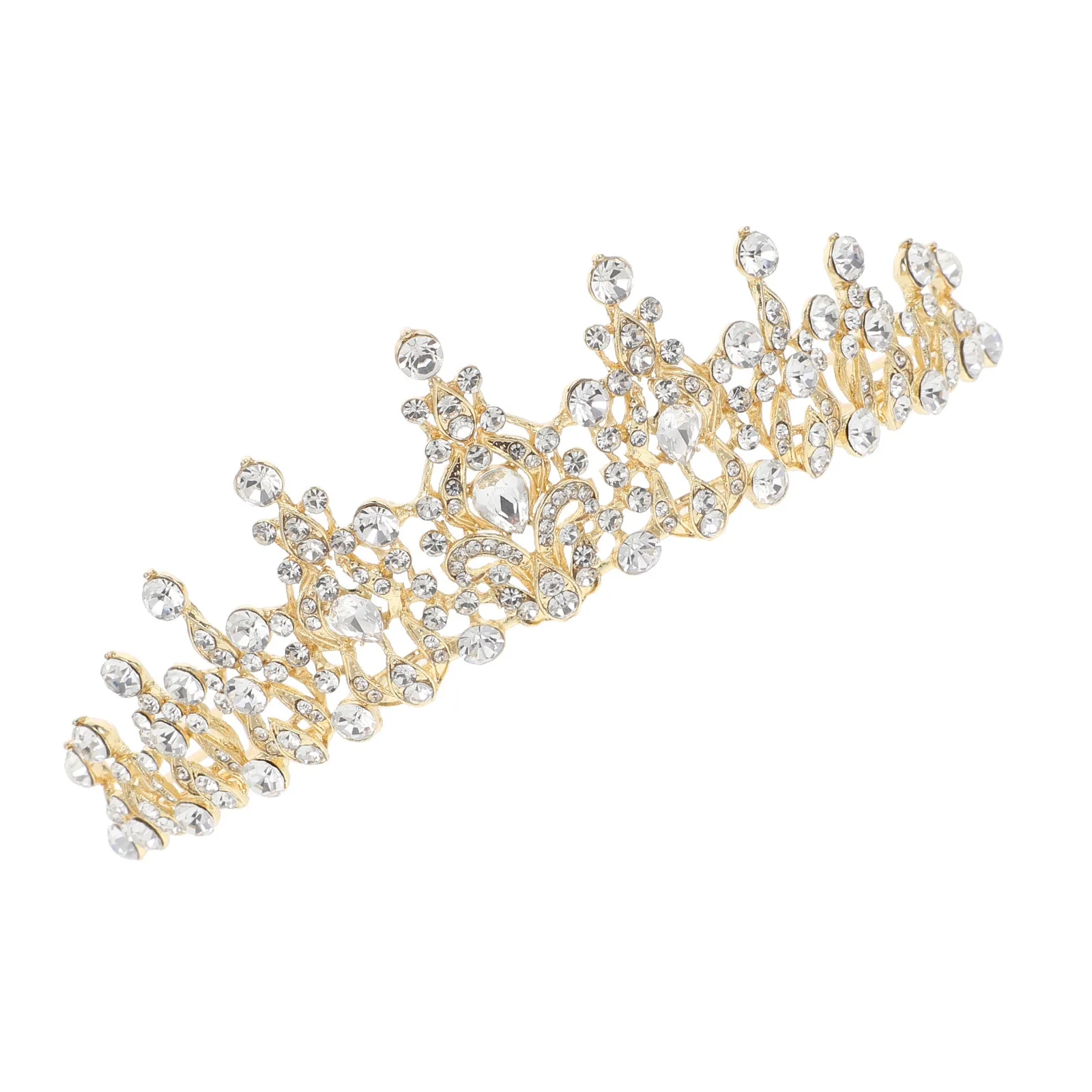 Bridal Crown Tiara for Wedding – Rhinestone Headpiece, Elegant Bride Headdress for Birthday Party Accessories