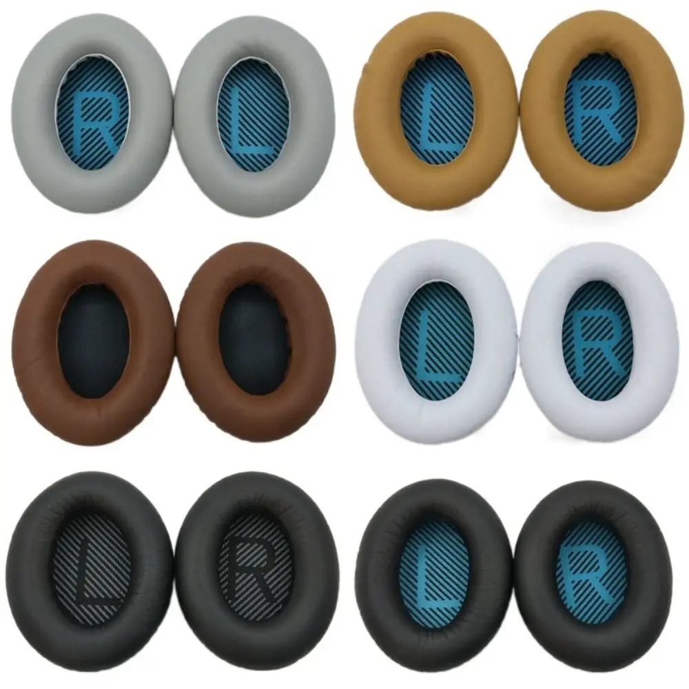 2 Stück Ersatz-Ohrpolster Reparaturteile Weiche Ohrpolster Memory-Schaum Kopfhörer-Ohrmuscheln für Bose QuietComfort QC15 QC25 AE2