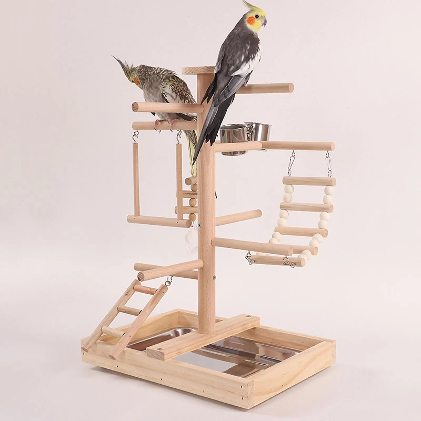 

Pet Parrot Playstand Cage Accessory Platform Parrot Playground Lovebirds