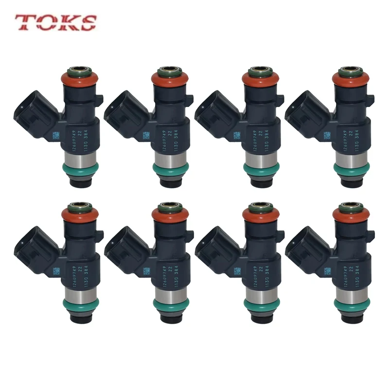 

New 8pcs 12609749 FJ1038 Fuel Injector For CHEVROLET&CADILLAC&G*MC ESCALADE / SILVERADO 1500 / YUKON / H2 6.2L V8 217-3410