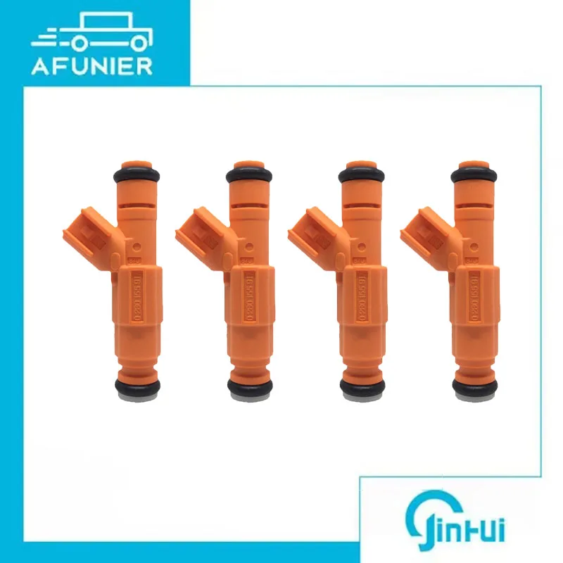 4Pcs Fuel Injector Nozzle For Ford E-350 Econoline Club Wagon Super Duty F-250 F-350 F-450 F-550 Super Duty OE No.:0280155917