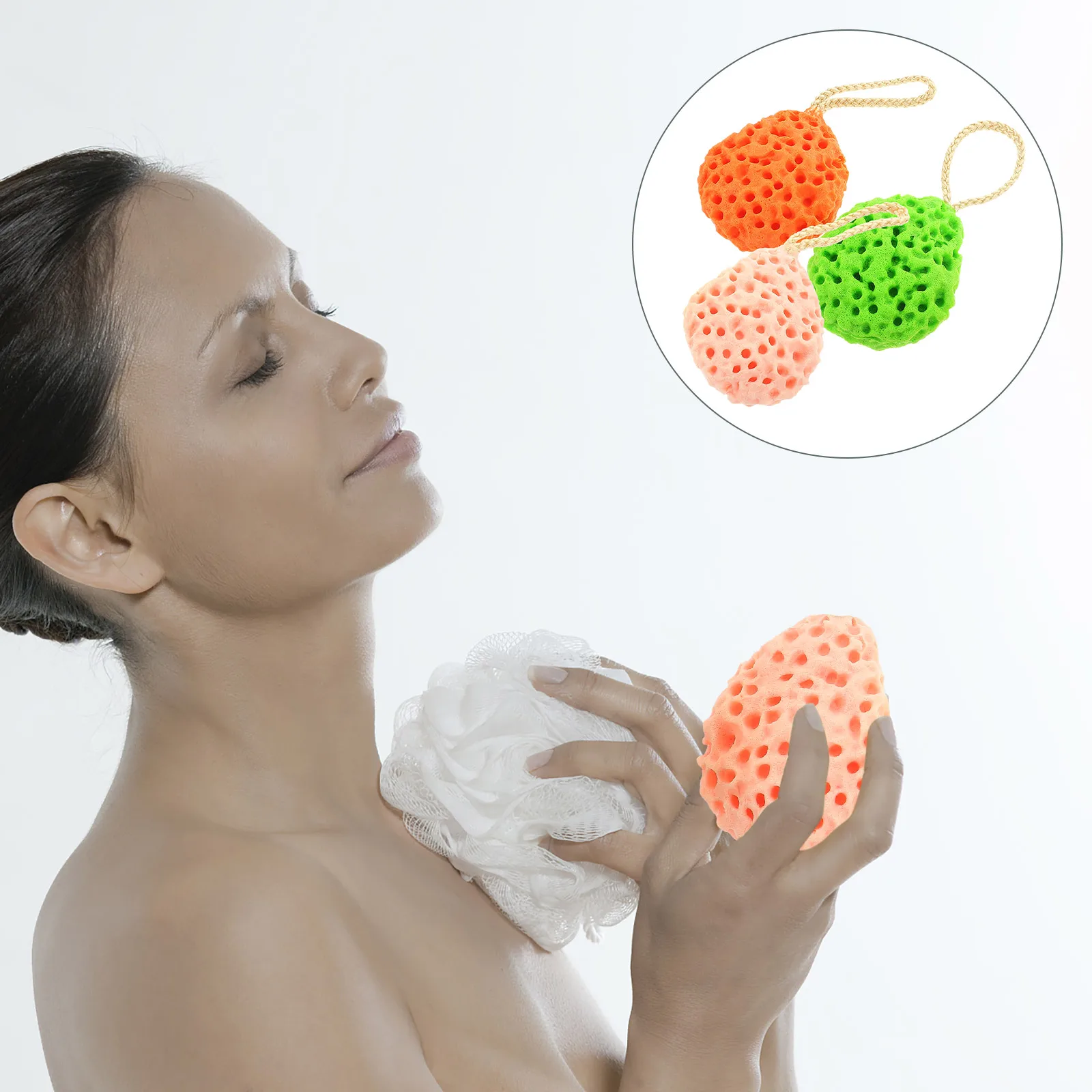 

3pcs Face Wash Exfoliating Cleansing Skin Care Tool Deep Pore Cleaning Oil Control Daily Makeup Removal Travel Facial Sponge