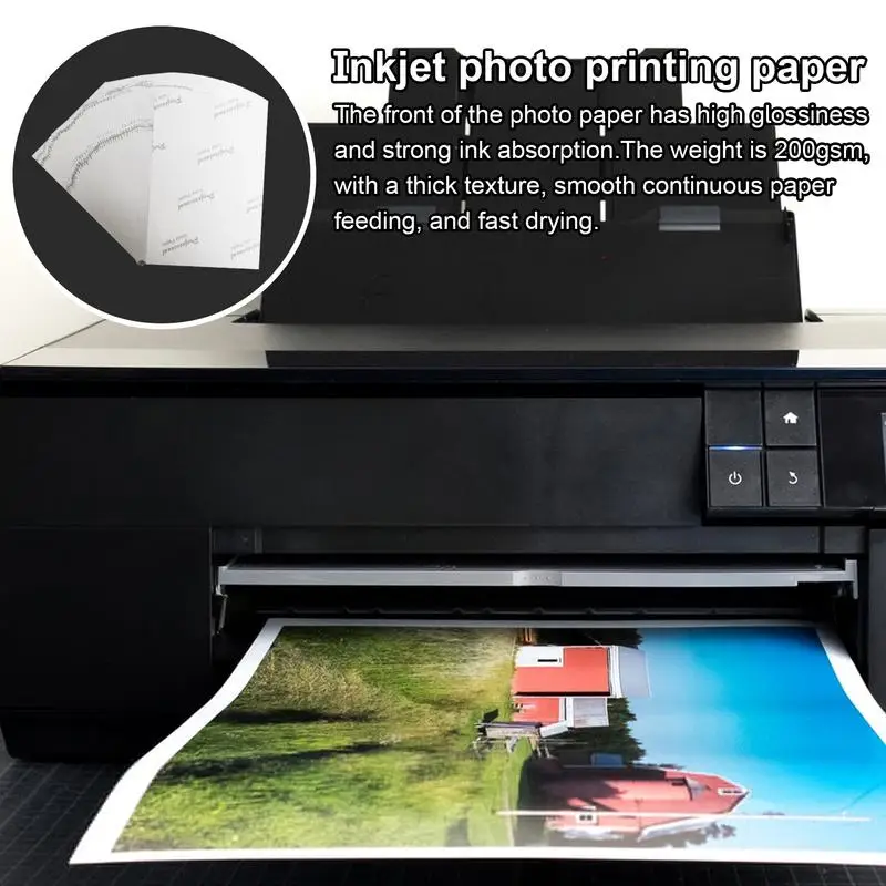 Photo Paper Inkjet Picture Printing Photo Glossy Printer Printing For Paper Craft Supplies 180g Thick Photo Paper For Dye Ink