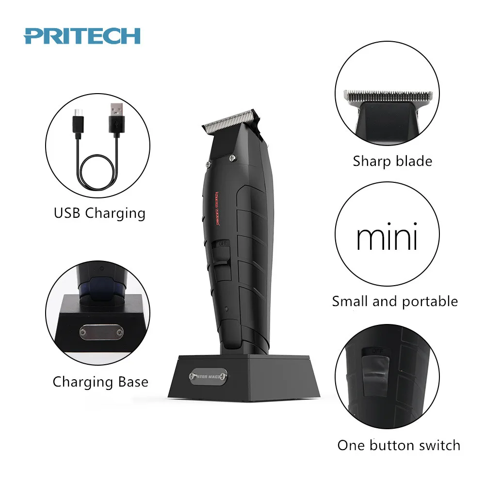 T tagliacapelli a testa calva tagliacapelli per uomo rasoio barbiere macchina da barba tagliacapelli Vintage tagliacapelli ricaricabile senza fili