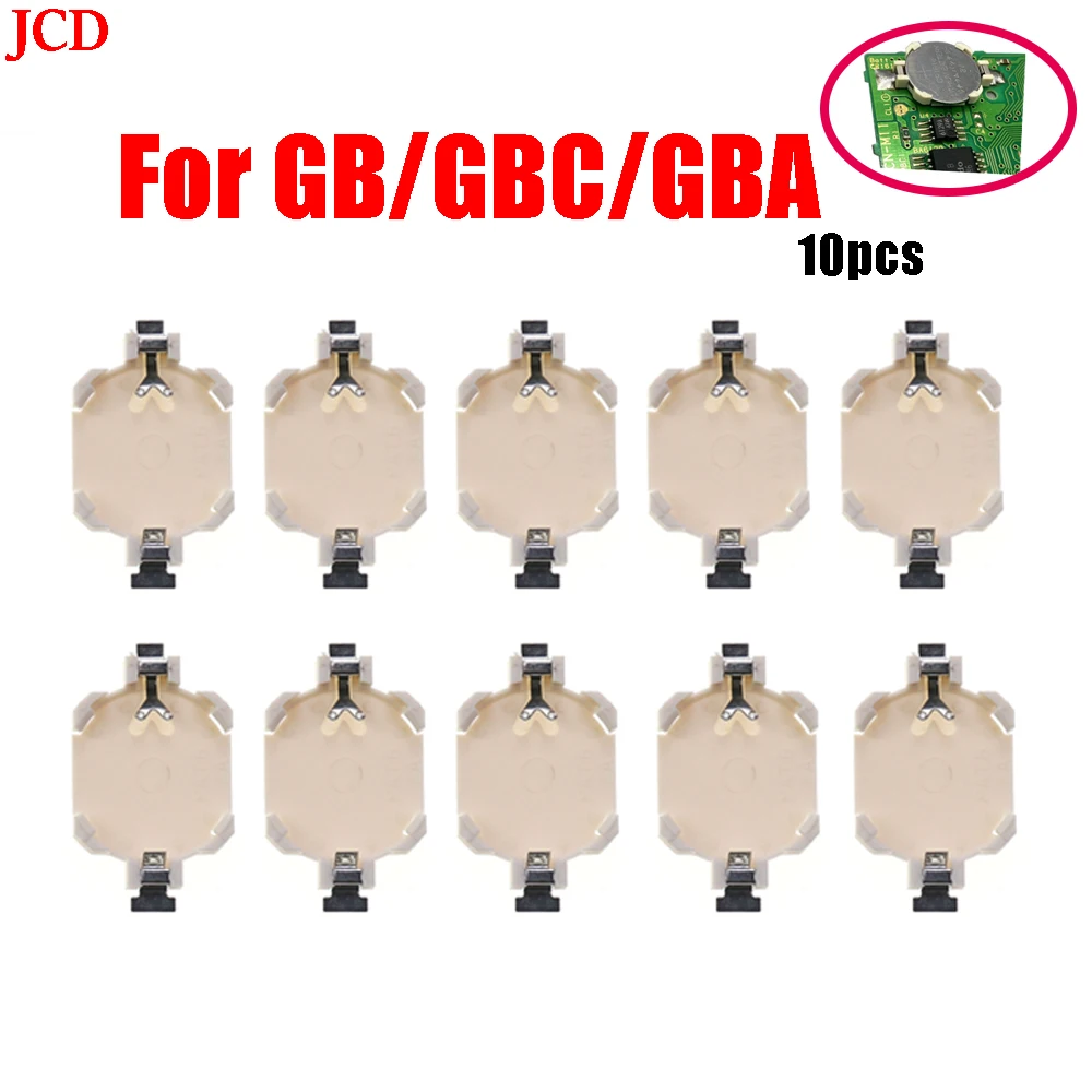 

JCD 10pcs For GB GBC GBA Game Card CR1616 Battery Holder For Gameboy Advance/Color