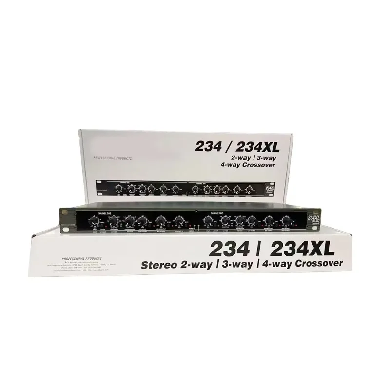 

234XL High Quality 2/3/4-WAY Audio Stereo Sound Processing Crossover Audio EQ Sound Crossover for Stage Performance