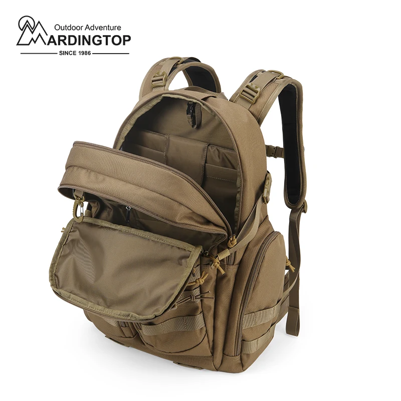 MARDINGTOP-Mochila de Viagem Masculina, Trekking, Pesca, Esportes, Caminhadas, 40L, 915D