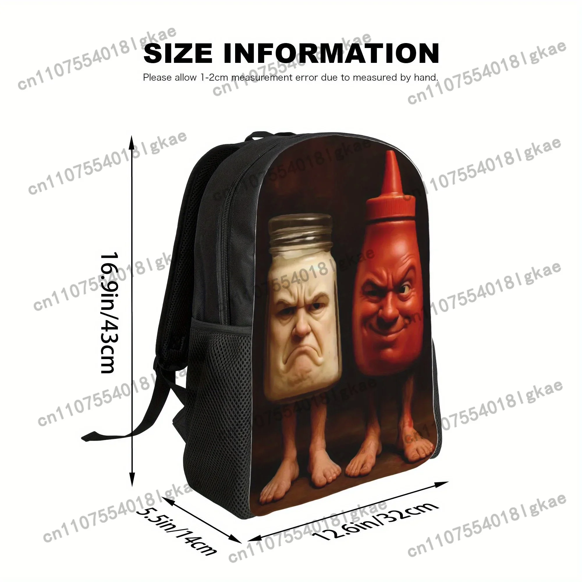 1pc Italian Brainrot Backpacks, College School Bag, Gift for Men
