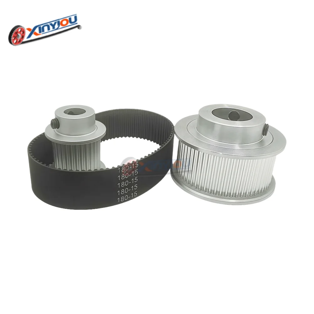 2GT belt 320~900mm timing pulley 30+60 teeth 1:2 deceleration and speed increase customized set (belt width 15mm optional)