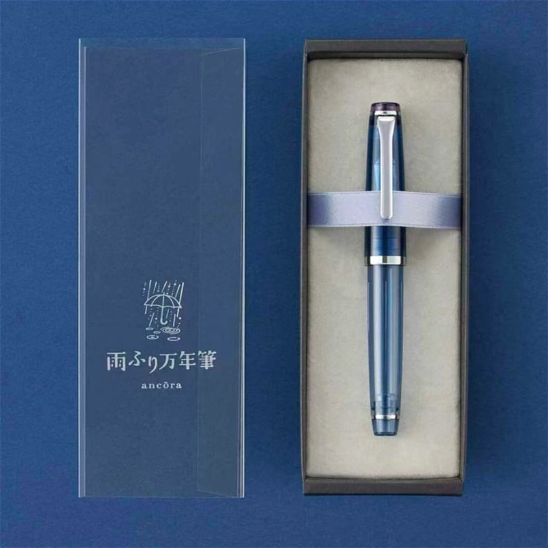 2027 Sailor Ancora Ink Pen Limited Edition Rainy Day Fountain Pens Resin Acrylic F 0.5MM Luxury Gift Box Japan Stationery