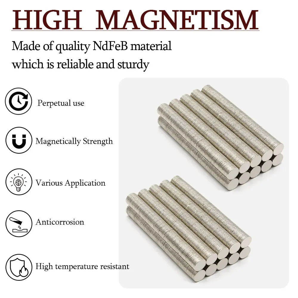 10mmx1mm Super Strong Round Neodymium Magnet Powerful Magnets N35 small Permanent Magnetic NdfeB Refrigerator Magnet 10x1