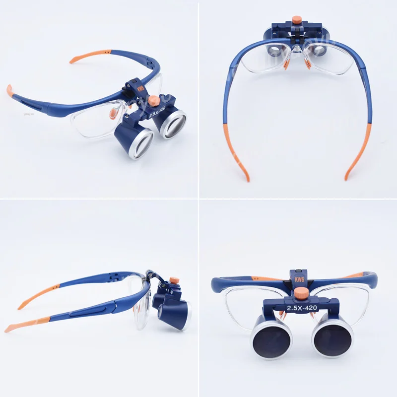 FD-503G 2.5X/3.5X Two-way Screw Thread Loupe Binocular Frame Loupe Glasses Work Distance 420MM Y