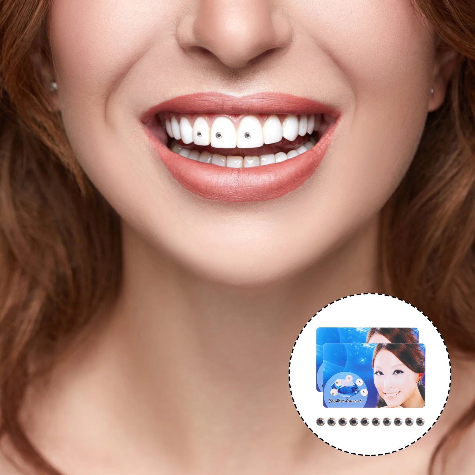 

2 Packs Crystal Tooth naments Gems for Diamond White Acrylic Teeth Jewelry Dental Decorations Tooth Accessories