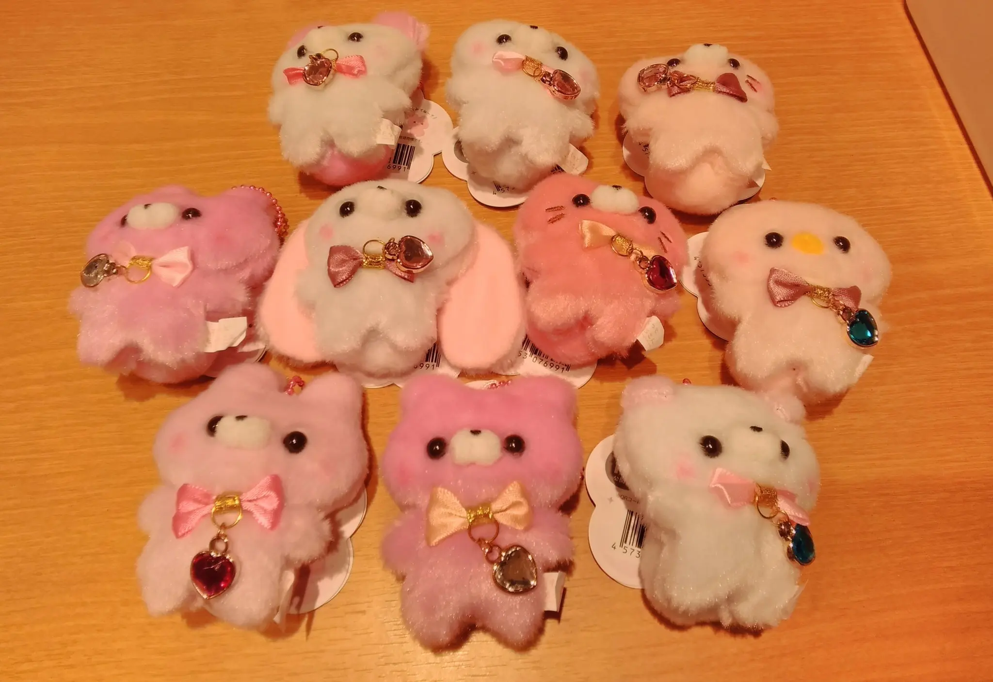 Yell World Sukutto tacchisan ~Pink Holic~ stuffed toy cute kawaii rabbit cat bear otter plush animals heart charm ball chain