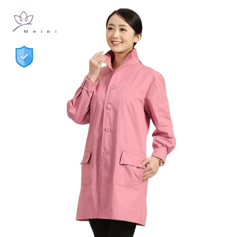 Anti-radiation metal fiber or silver fiber high neck thyroid protection clothes electromagnetic radiation protective overcoats