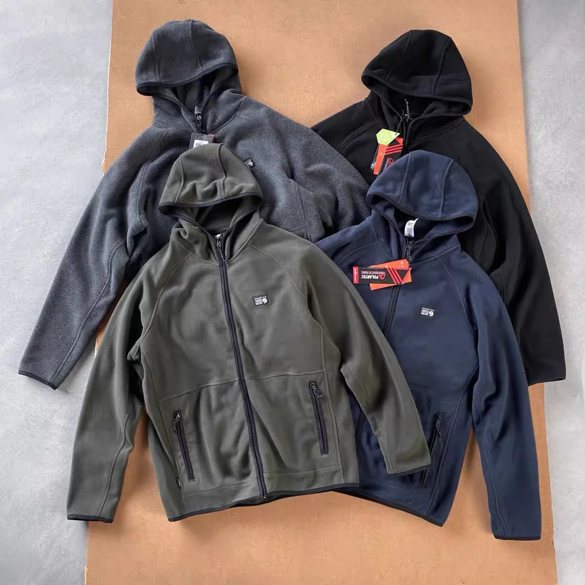 

MHW P200 Уличная флисовая куртка Polartec на молнии с капюшоном