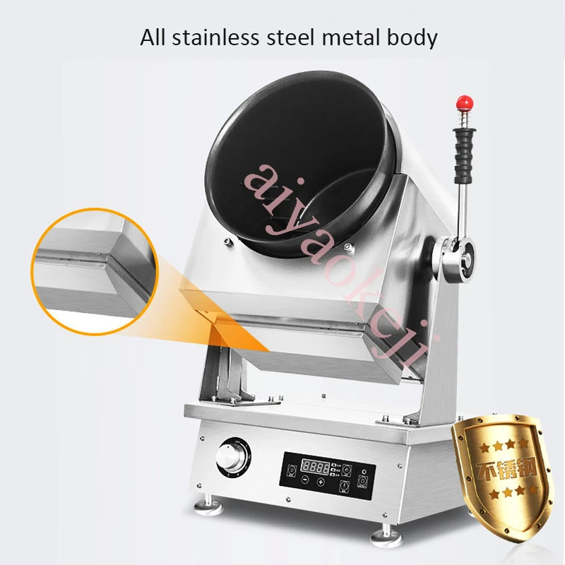Automatic Drum Cooking Machine Multi-Function Intelligent Frying Pan  Stir Frying Cooking Pot Wok Intelligent Robot