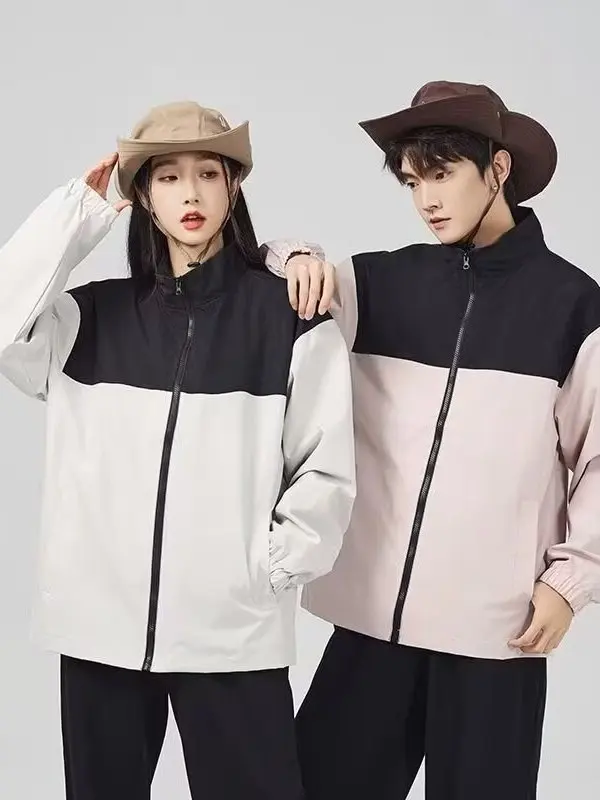 

Мужская повседневная куртка с воротником-стойкой, уличная походная ветрозащитная теплая весна-осень-зима для отдыха, спортивная молния из полиэфирного волокна