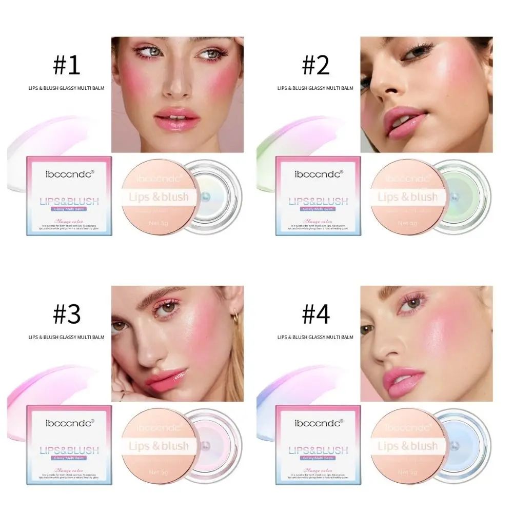 Transparente Cor Mudando Lipgloss, Mudança De Temperatura, Hidratante Gel Blush, Impermeável Hidratante Lip Balm, Beleza