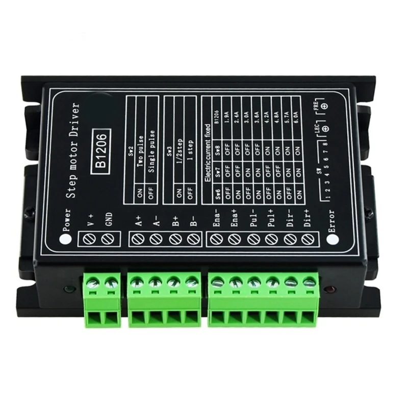  B1206 Stepper / Half Step Driver Two Phase Stepper Motor Driver Supply 20V-120V