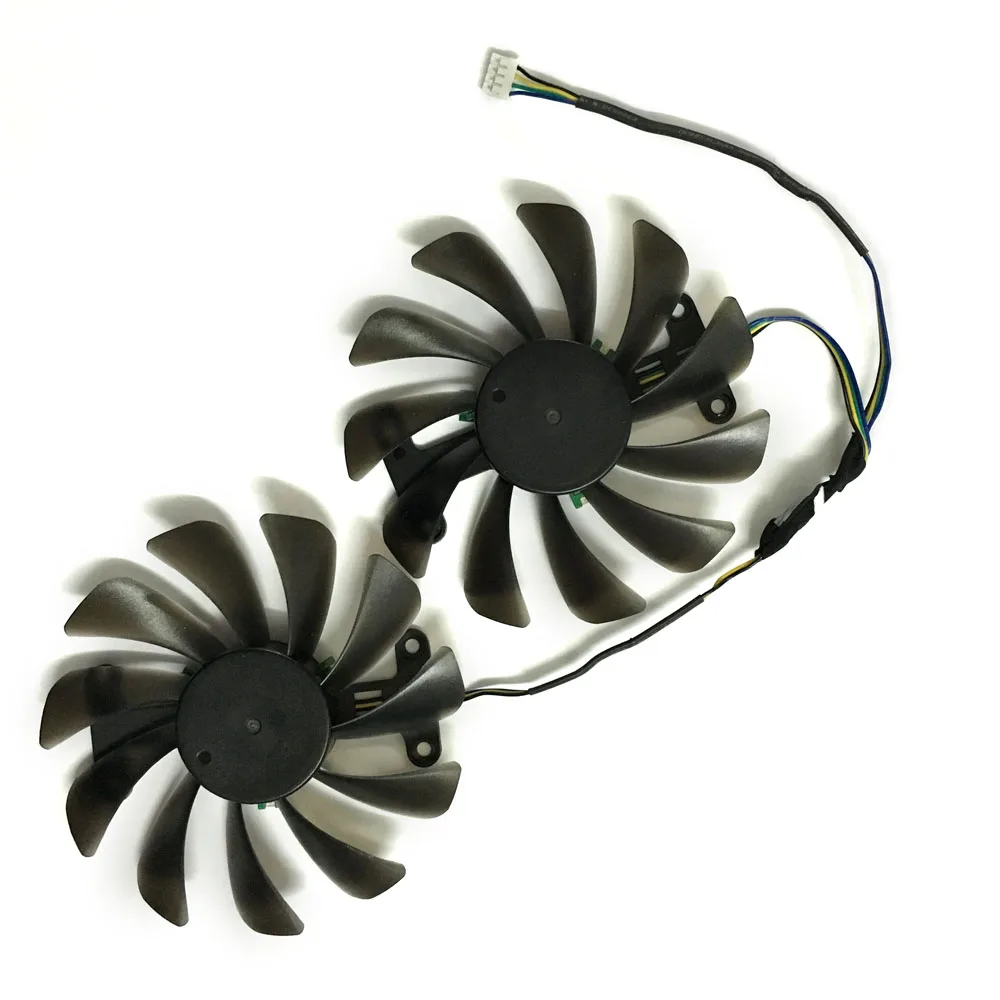 2Pcs/Set GPU Cooler,Video Card Fan,For Kuroutoshikou GeForce GTX 1070 GTX1070,Graphics Card Cooling