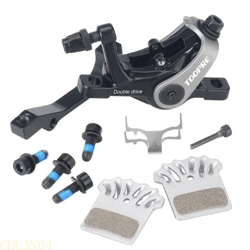 

A1A2 Aluminium Alloy Mechanical Disc Brake E-Bikes Bilateral Piston Drive Mountain Bikes Double Drive Front Disc Brake Set