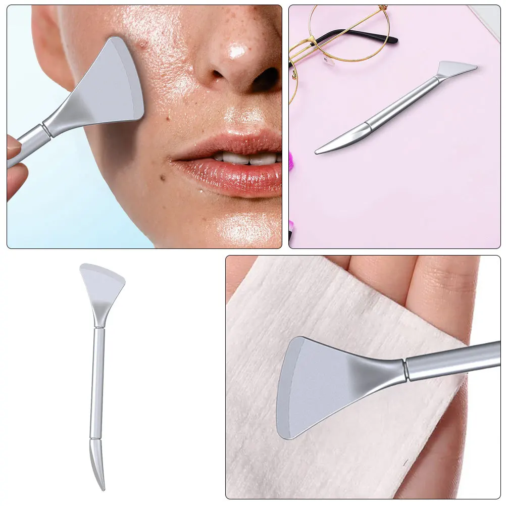 

Stainless Steel Blackhead Extractor Tool Face Spatula Metal Pimple Remover Whitehead Removal Skin Care Tool Deep Cleansing